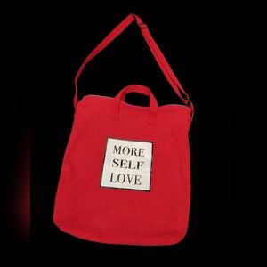 *FREE W/ Purchase* Red Tote Bag with Inspirational Quote
